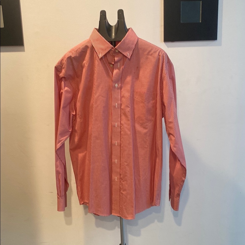 Red and White Checkered Men's Shirt